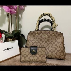 Lillie Carryall & Tech Phone Wallet in Signature (Bundle)